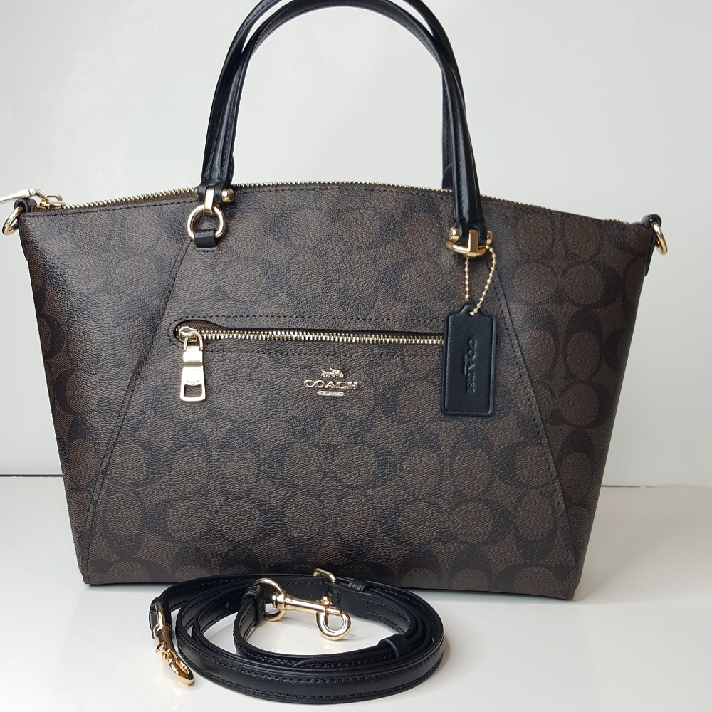 Coach Signature Leather Crossbody bag.